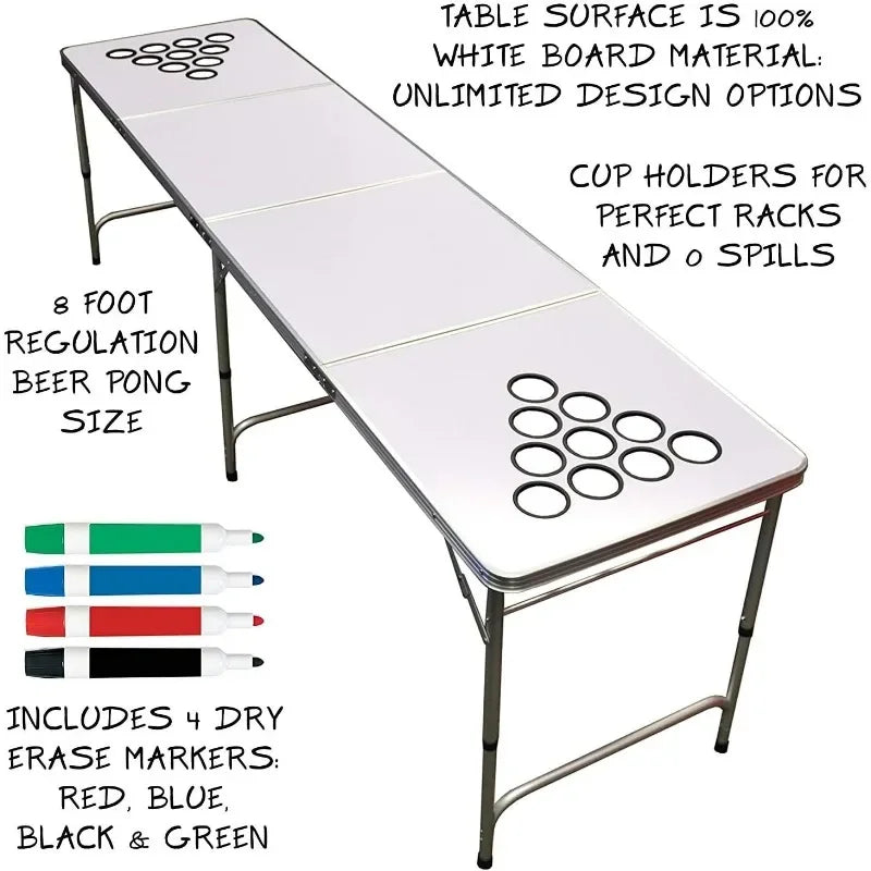 8' Portable Beer Pong/Tailgate Table