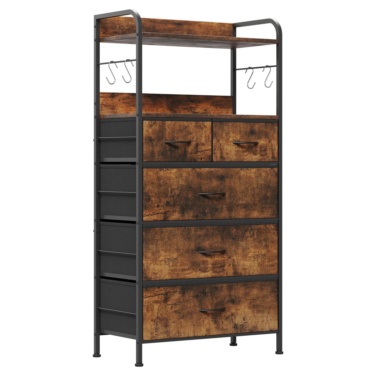 Dresser Steel Frame Fabric Drawers