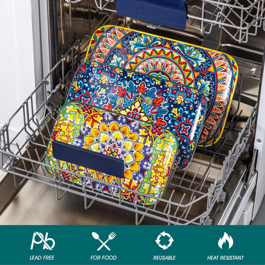 Ceramic Plate Set, Oven Safe