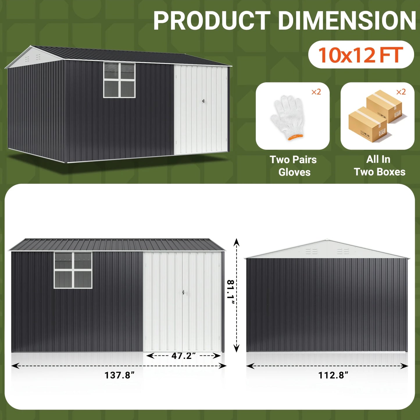 Outdoor Metal Storage Shed