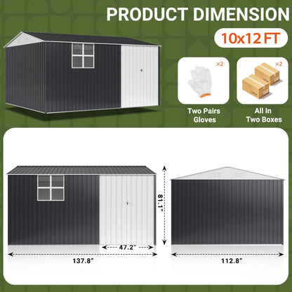 Outdoor Metal Storage Shed