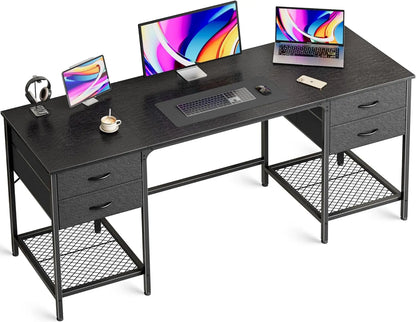 Computer Desk with 4 Drawers