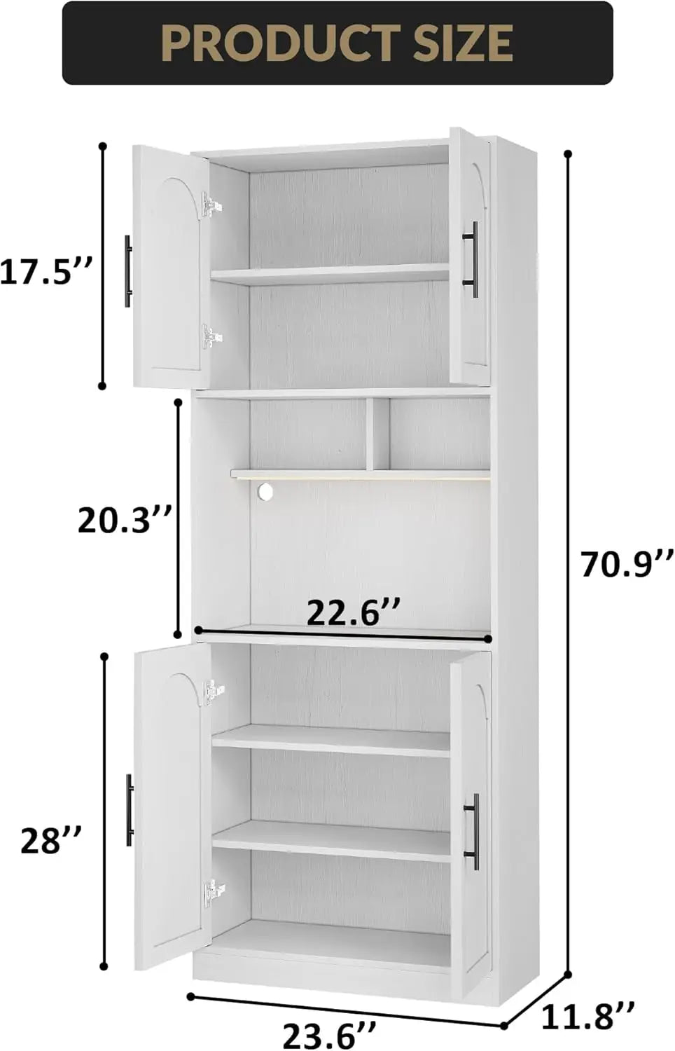 Large Wood Storage Cabinet