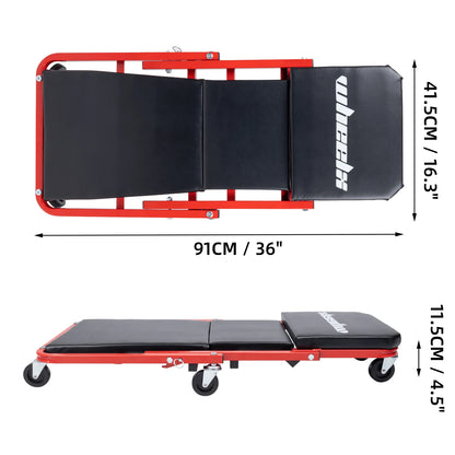 3-in-1 Rolling, Foldable Garage Chair