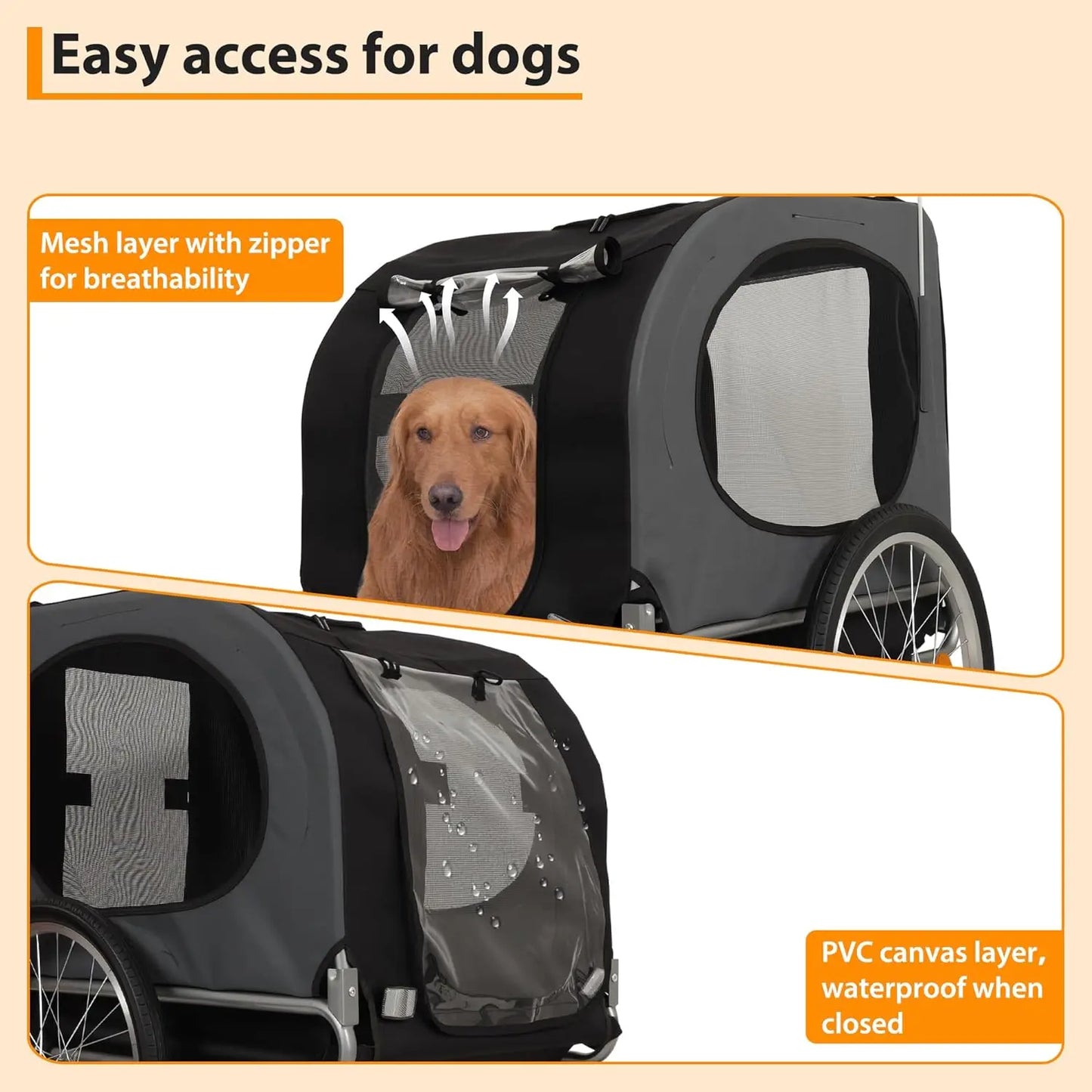 Dog Bike Trailer, Max 40kg