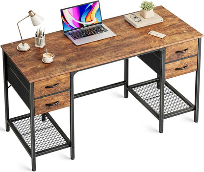 Computer Desk with 4 Drawers