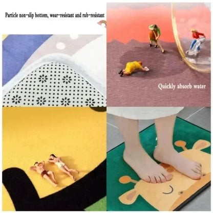 Christmas Entry Door Floor Mat, Festive Decorations