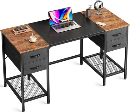 Computer Desk with 4 Drawers
