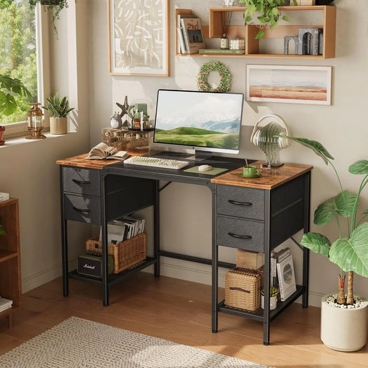 Computer Desk with 4 Drawers