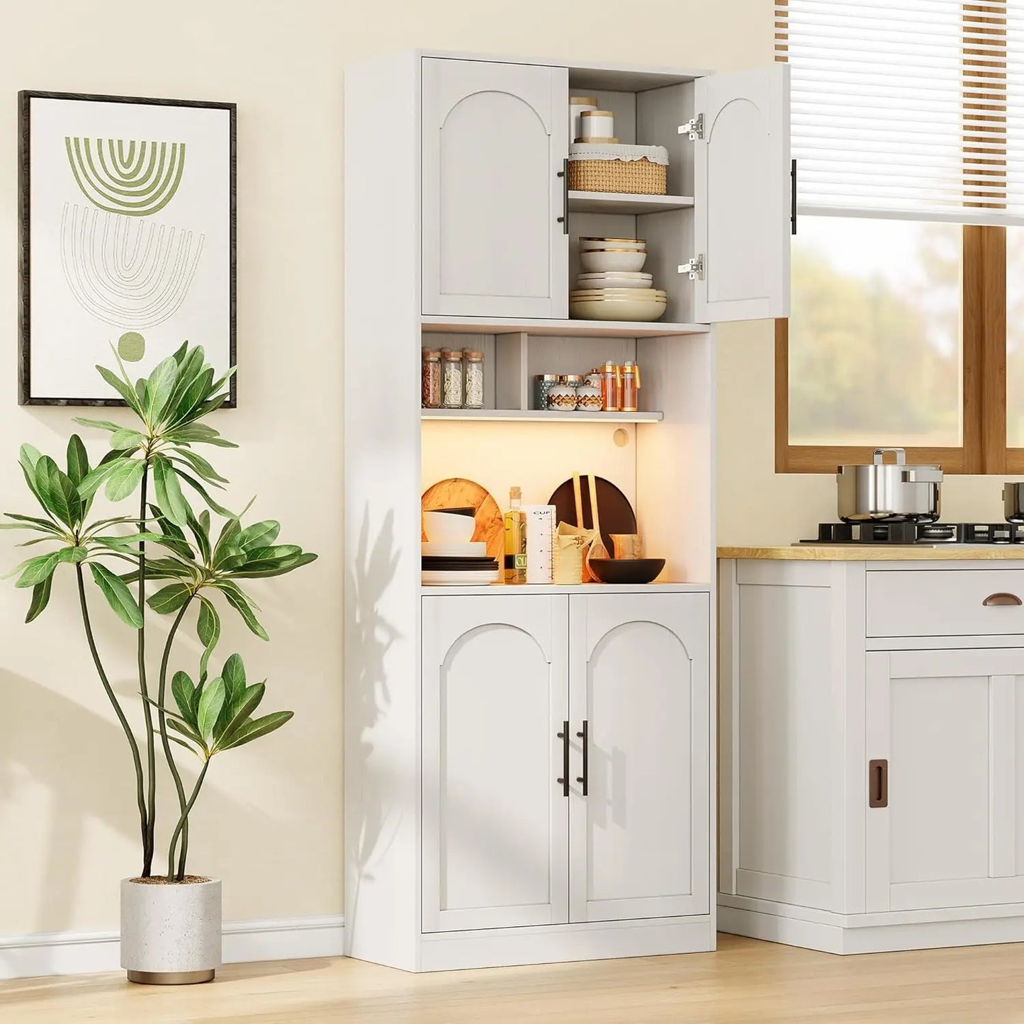 Large Wood Storage Cabinet