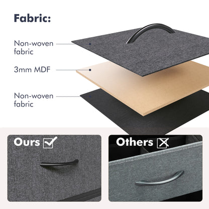 Dresser Steel Frame Fabric Drawers