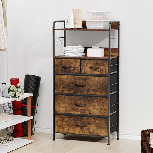 Dresser Steel Frame Fabric Drawers