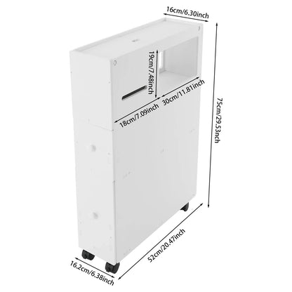 Narrow Floor Storage Cabinet