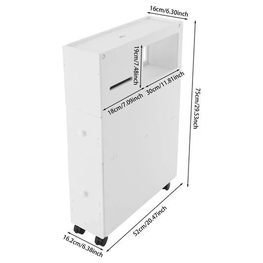 Narrow Floor Storage Cabinet