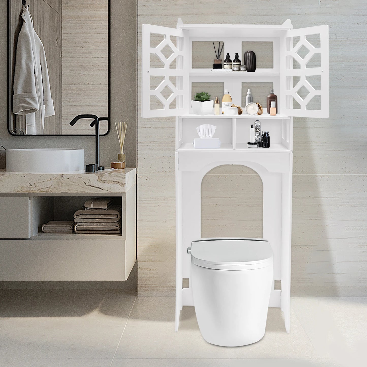 Over The Toilet Bathroom Organizer