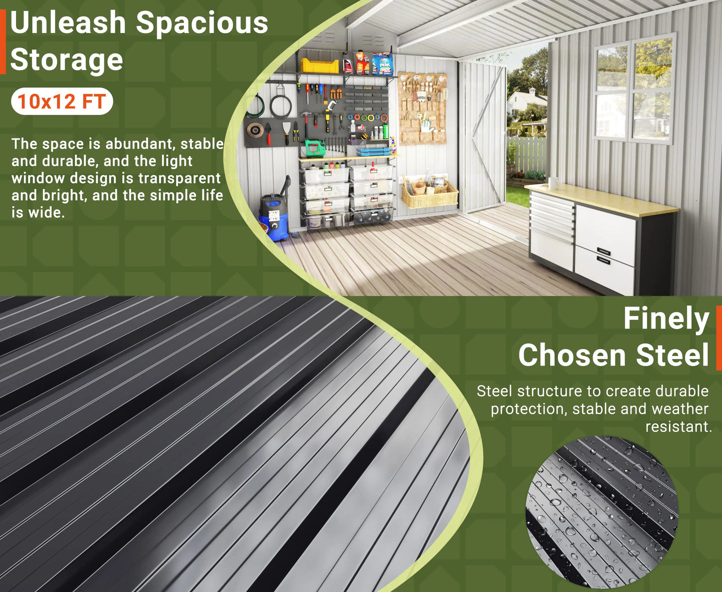 Outdoor Metal Storage Shed