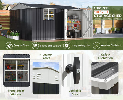 Outdoor Metal Storage Shed