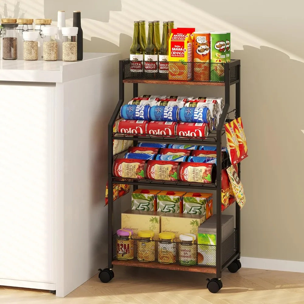 Mobile Storage Organizer for Pantry
