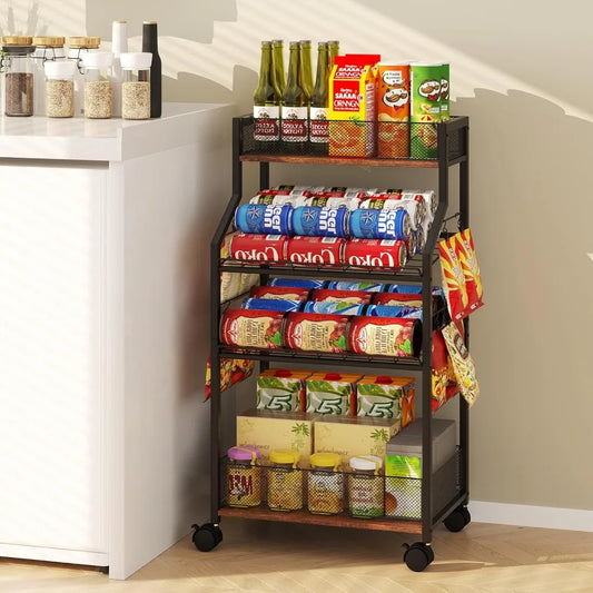 Mobile Storage Organizer for Pantry