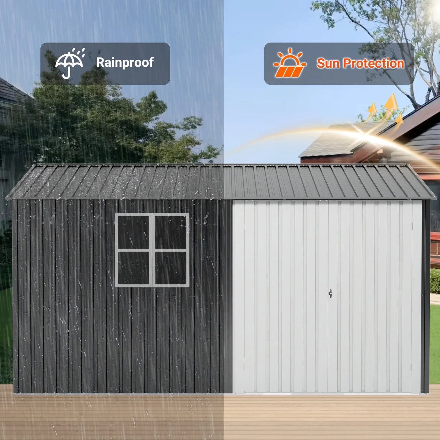 Outdoor Metal Storage Shed