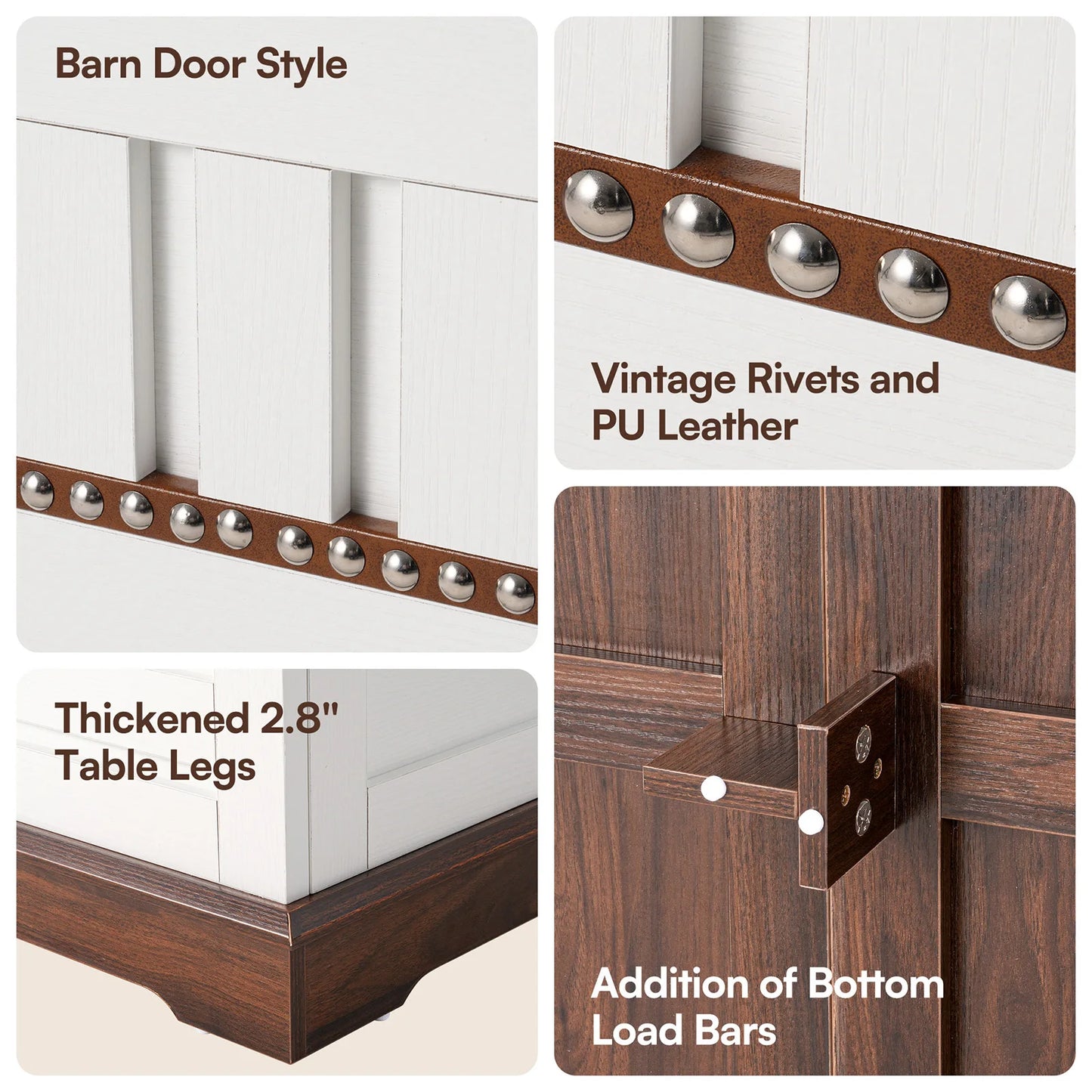 Farmhouse Lift Top Coffee Table with Large Hidden Storage