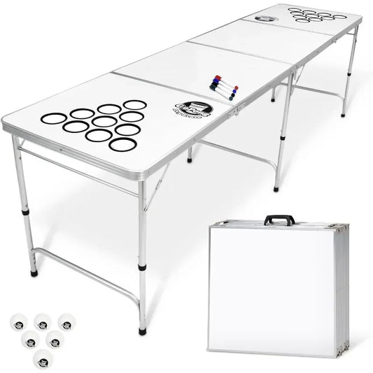 8' Portable Beer Pong/Tailgate Table