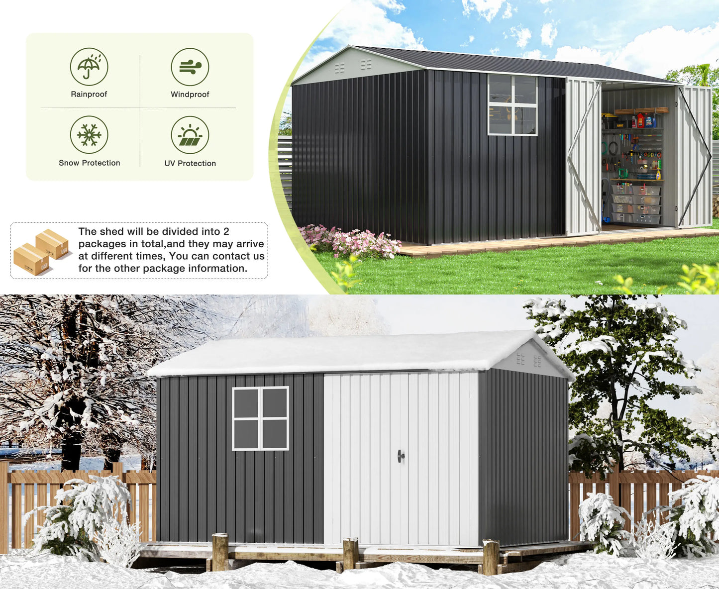 Outdoor Metal Storage Shed