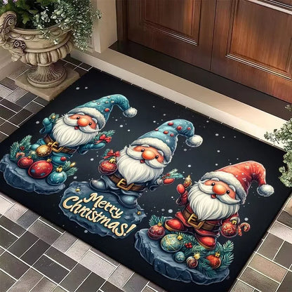 Christmas Entry Door Floor Mat, Festive Decorations