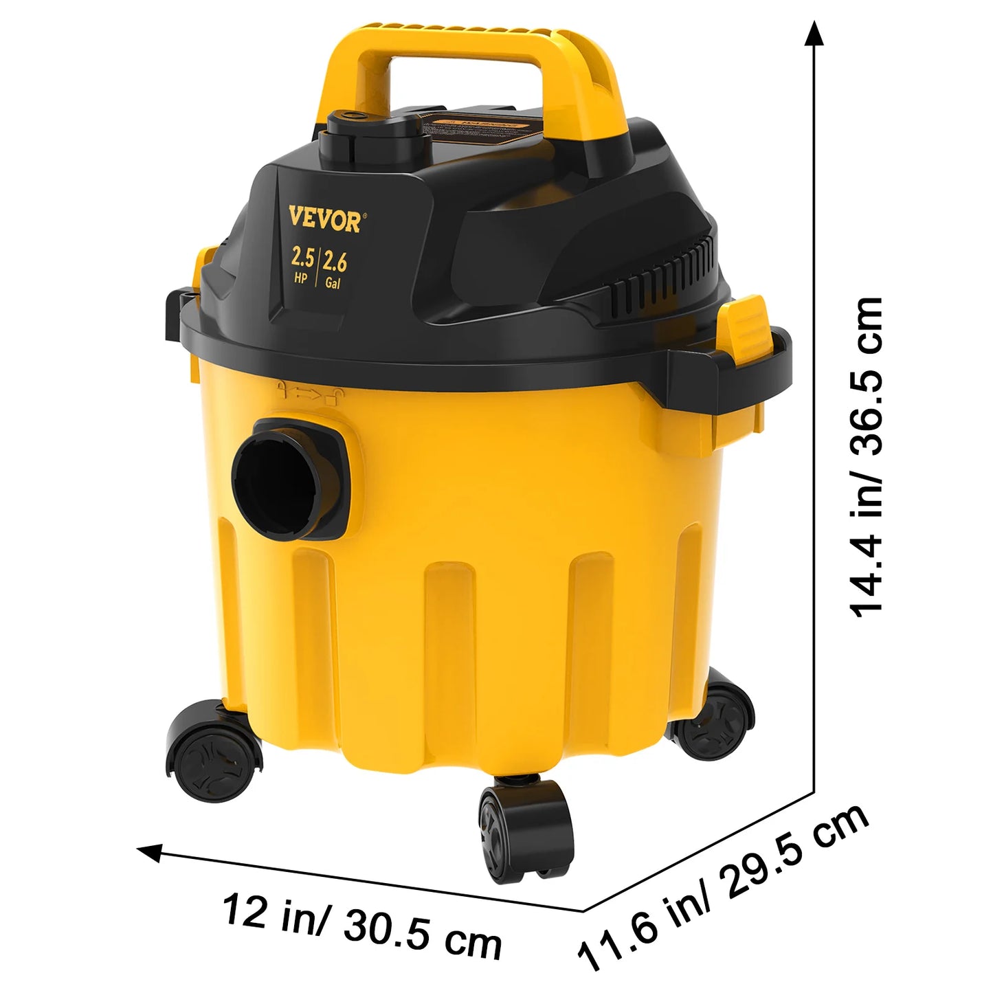 Wet Dry Vac 2.6 Gallon 2.5 Peak HP