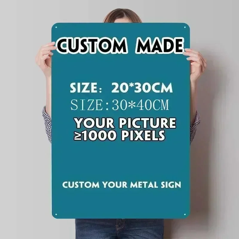 Hard Work, Metal Tin Sign